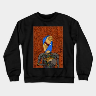 Dive into Cyberpunk - A RobotMask NFT "Neuromancer" with CrayonEye Color and SteelItem Crewneck Sweatshirt